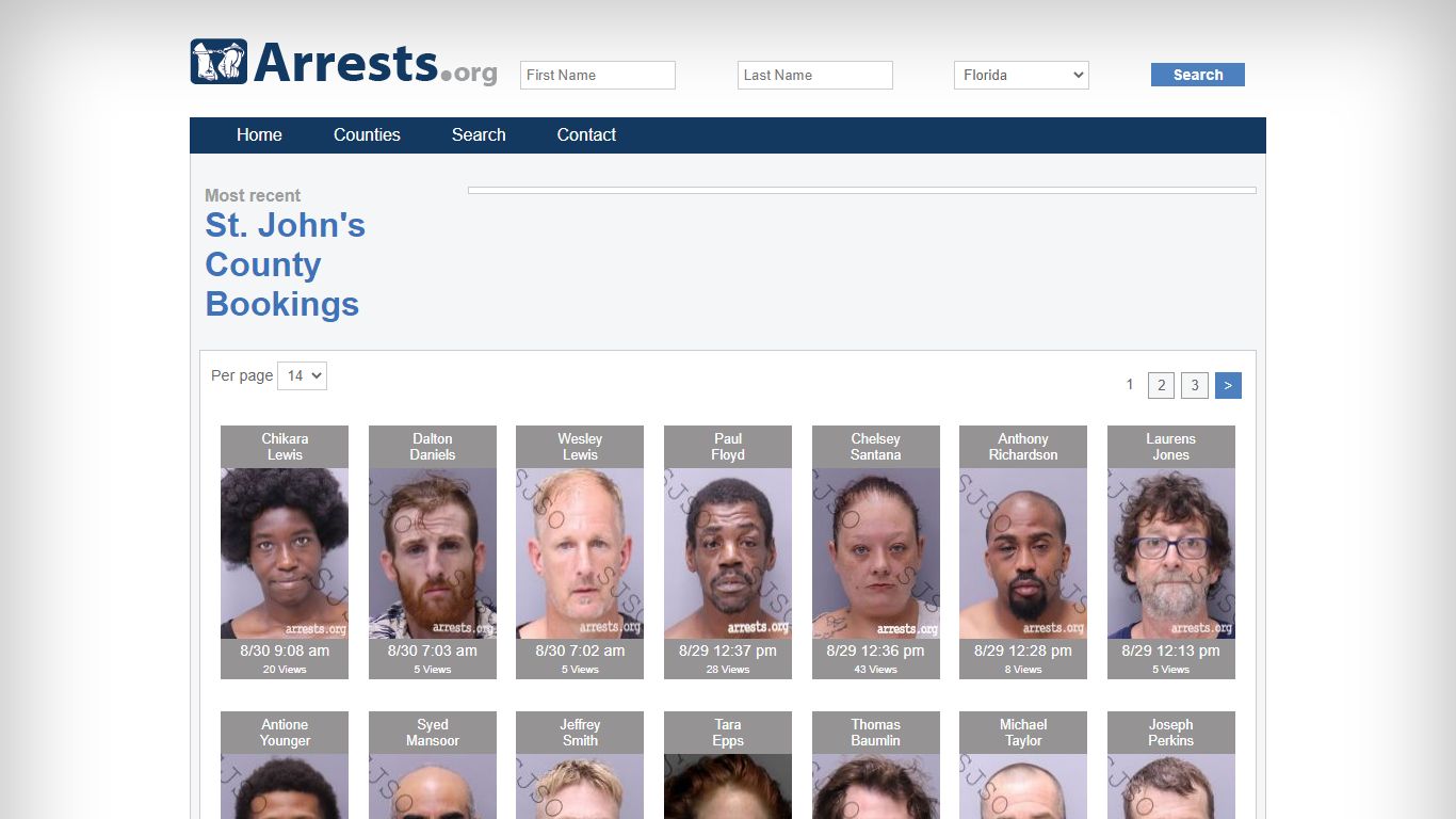 St. John's County Arrests and Inmate Search